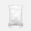 White Empty Plastic Snack Bag