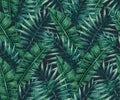 Watercolor tropical palm leaves seamless pattern Royalty Free Stock Photo