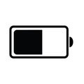 Phone battery icon sign