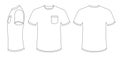 Men Polo T-shirt Outline Mockup