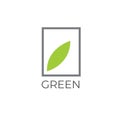 Green house vector logo. Building logo. Construction company emblem Royalty Free Stock Photo