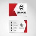 Design a business card in red that looks attractive Royalty Free Stock Photo