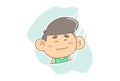 Vector Cartoon Illustration Of Boy Royalty Free Stock Photo