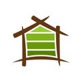 Home Garden logo Royalty Free Stock Photo