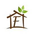 Initial Home Garden letter F