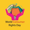 World consumer rights day concept