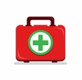 First aid box kit, icon symbol illustration vector isolaed in white background