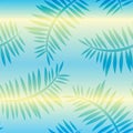 Tropical leaves seamless pattern Animal background Royalty Free Stock Photo