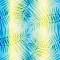 Tropical leaves seamless pattern Animal background Royalty Free Stock Photo