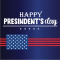 Happy Presidents . Vector illustration Hand drawn text lettering for Presidents day in USA, sale banner, poster. Colorful Royalty Free Stock Photo