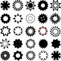 Snow flower round star circular designs