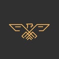 Eagle logo with modern concept. Eagle icon design. Vector Illustration