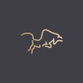 Premium bull logo design. Abstract icon bull and cow design