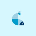 Premium fish logo design. Abstract icon fish vector illustration