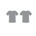 Blank gray T-shirt template .Vector