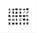 Solid Multi media & Publishing iconS Set