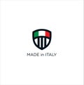 Italy Logo Desogn. Shield Italy Logo Design Vector .Made In Italy Logo Shield vector