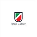 Italy Logo Desogn. Shield Italy Logo Design Vector .Made In Italy Logo Shield vector