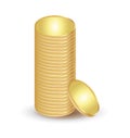 Golden blank coins Royalty Free Stock Photo