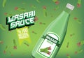 Wasabi sauce bottle