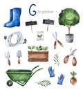 Gardener for G letter.