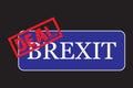 Deal Brexit, United Kingdom of Great Britain is leaving European Union without agreement. Vector illustration design Royalty Free Stock Photo