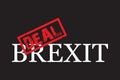 Deal Brexit, United Kingdom of Great Britain is leaving European Union without agreement. Vector illustration design. Royalty Free Stock Photo