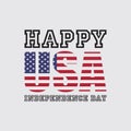 Happy Independence Day USA - Fourth of July 4th - Vector illustration design for banner, t-shirt graphics, fashion prints, slogan Royalty Free Stock Photo