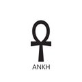 ANKH symbol icon design. Simple element vector illustration isolated on white background Royalty Free Stock Photo