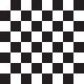 Chess board game or checker board seamless pattern in black and white. Royalty Free Stock Photo