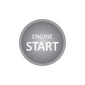 Engine Start / Stop button. Vector illustration sign Royalty Free Stock Photo