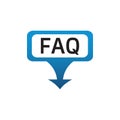 FAQ, frequently asked questions, help symbol. Modern, simple flat vector illustration vector icon. Elements for mobile concepts