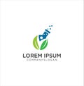Medical Lab And Health Care Logo Design Vector . People Leaf Lab Logo . Nature Laboratory Logo Designs Vector, Green Labs Logo Sym