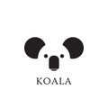 Koala Head - abstract logo icon designs vector illustration template