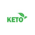 Keto diet label green check mark stamp. Ketogenic vector on white background for icon, sign, symbol, label, poster, badge or logo Royalty Free Stock Photo