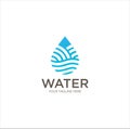 Abstract Wave Water Drop Logo Design Vector Stock . water drop oil gas logo design Royalty Free Stock Photo