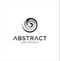 Abstract Water Swirl Logo Design template . Spiral logo design template