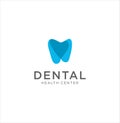 Tooth Dentist Dental Logo . Dental healthy care tooth logo . Dental Care Medical logo design on white . Creative dental care clean