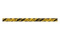 Police stop or construction line. Yellow Warning Tape. Vector illustration