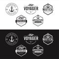 Set Of Nautical Logos, Badges And Labels Royalty Free Cliparts, Vectors, And Stock Illustration . Vintage Nautical Logo Hipster Re Royalty Free Stock Photo