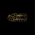 Automotive Car Logo Luxury Gold, vehicle logo, Automotive Engineering Logo, Automotive Logo Template, Automotive Art Royalty Free Stock Photo