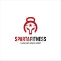 Spartan Fitness Logo Design . Gym SpartanLogo Vector . Fitness Logo . Bodybuilding Logo design inspiration . Ironclad Logo . warri Royalty Free Stock Photo