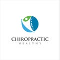 Chiropractic Logo Design Vector illustration . Pain Logo . Spine care logo . bone ,orthopedic , Chiropractic Wellness Center .