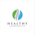 Chiropractic Logo Design Vector illustration . Pain Logo . Spine care logo . bone ,orthopedic , Chiropractic Wellness Center .