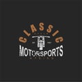 Vintage Motorcycle Sport Silhouette And Design Elements.Logo Motorcycle Community.Motorcycle Workshop.Motorsport Racing Vintage