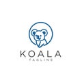 Koala logo Icon Mascot Template Design Vector Stock Illustration Royalty Free Stock Photo