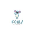 Koala logo Icon Mascot Template Design Vector Stock Illustration . Simple Koala Kids Logo Cartoon Royalty Free Stock Photo