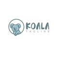 Koala logo Icon Mascot Template Design Vector Stock Illustration . Simple Koala Kids Logo Cartoon Royalty Free Stock Photo