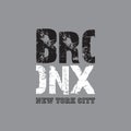 Bronx Manhattan -  Vector illustration design for banner, t shirt graphics, fashion prints, slogan tees, stickers, cards, posters Royalty Free Stock Photo