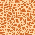 Giraffe texture pattern seamless Repeating orange, safari, zoo, jungle background. Fur, skin of giraffe. Vector Royalty Free Stock Photo